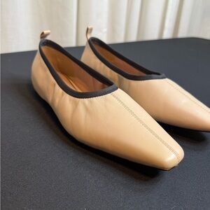 Paolo Cream and Black Women's Flats